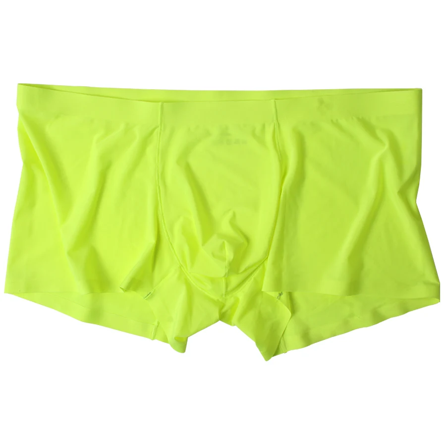 Бесшовные мужские боксеры мягкое Мужское нижнее белье Cueca Masculina боксеры спандекс 3D промежность боксеры нейлоновые трусы мужские шорты слипы 00806
