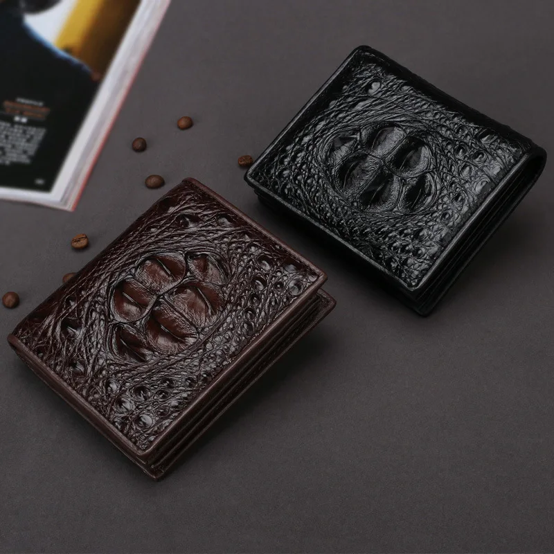 driver's license all in one card bag alligator leather wallet for men business short clip vertical leather Zero purse men wallet