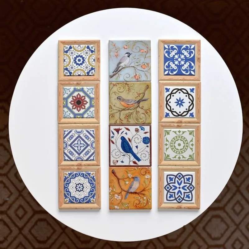 Керамические подставки Cutelife в скандинавском стиле для напитков пробковый