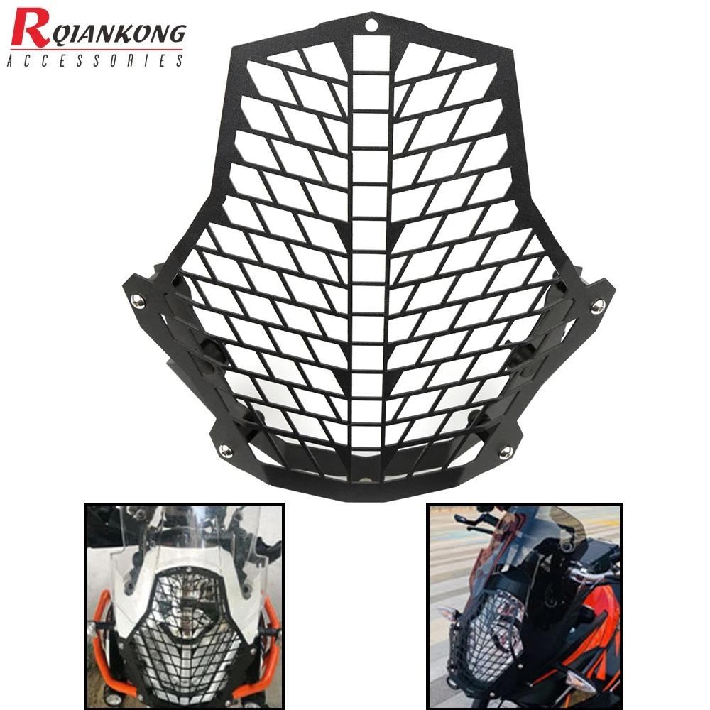 

1050 AdventurE 15-18 Motorcycles Headlight Protector Cover Grill Head Lamp Protection For 1050 ADVENTURE 2015 2016 2017 2018