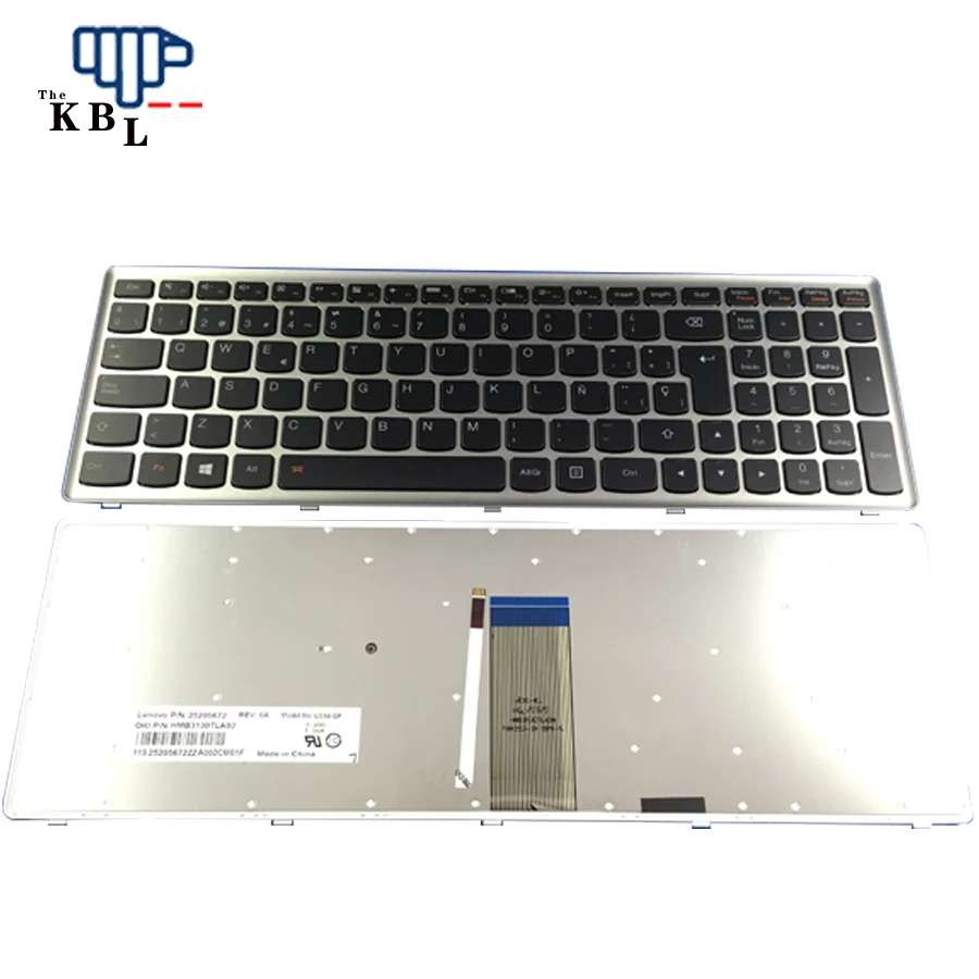 Новая клавиатура с испанской раскладкой для Lenovo IdeaPad U510 Z710 SP LA Teclado 25205672