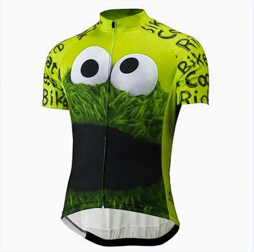 Летняя новинка Забавный мультяшный мужской свитер для велоспорта печенье