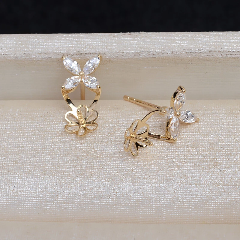 Рисунок 3 - Оригинальные золотые серьги в форме сердца AU 750 18K