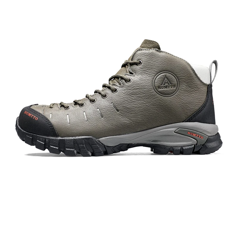 Genuine Leather Waterproof Hiking Boots Brand Outdoor Non-slip Mens Sneakers Wear Resistant Lace-up Climbing Men Shoes