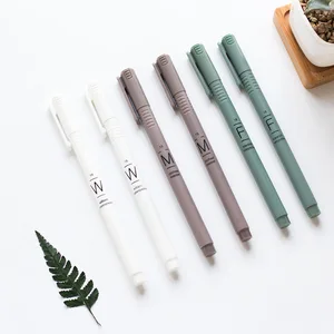 Простая ручка для матовый Гель-лак с черной полной иглой, со сменным сердечником и колпачком, 0,35 мм