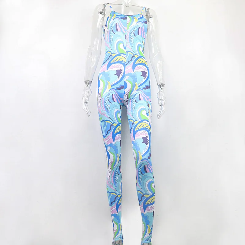 

BoozRey Ladies Jumpsuits Money Printed Deep V Ruched Bodycon Rompers Fall 2021 Women Sexy Club Outfits