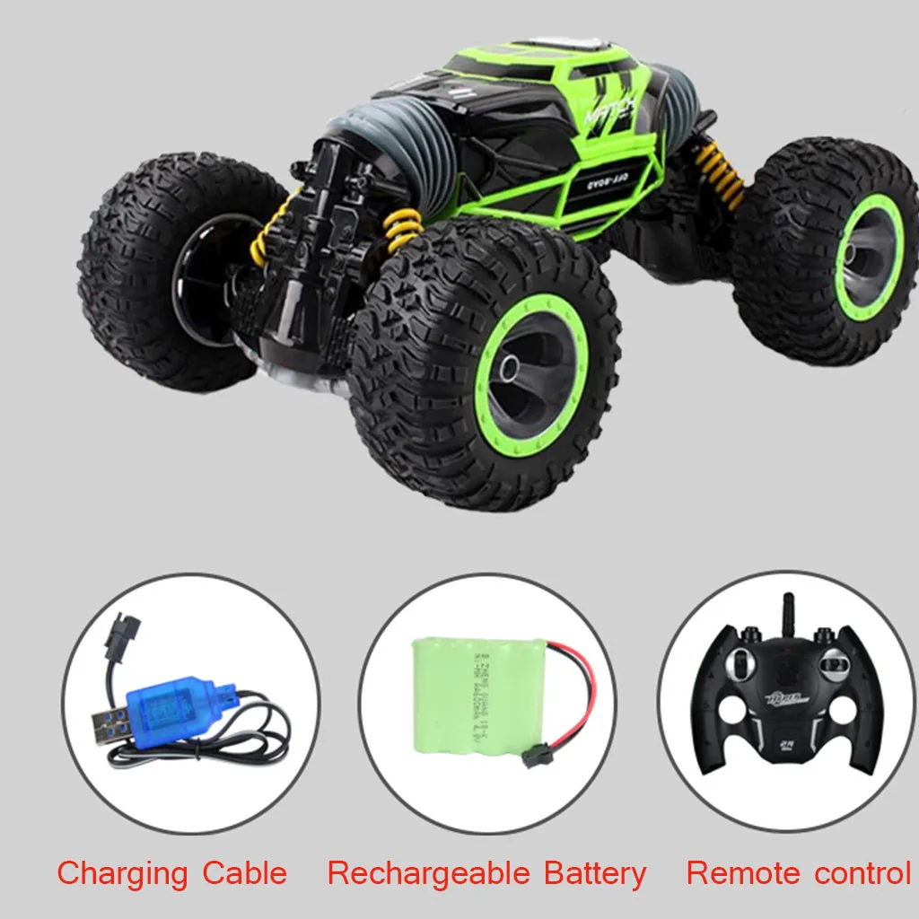 360 Degrees Rotating Double Sided RC Stunt Car-Sided Modeling Toy Remote Control Car Gifts for Kids L1219 | Игрушки и хобби
