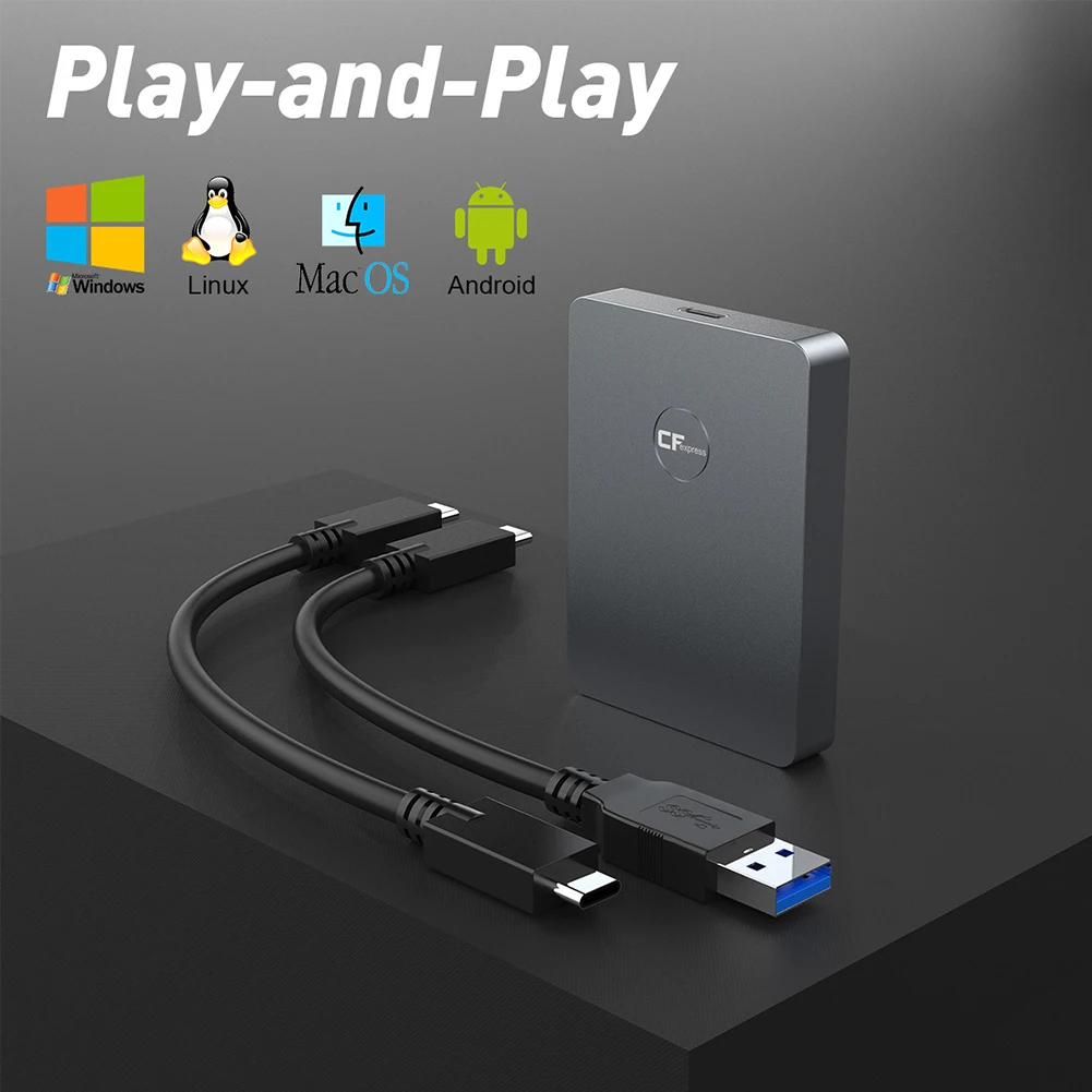 

Адаптер Cardreader, карта флэш-памяти CR316, алюминиевый сплав, USB3.1 Gen 2, 10 Гбит/с, кардридер CFexpress Type B