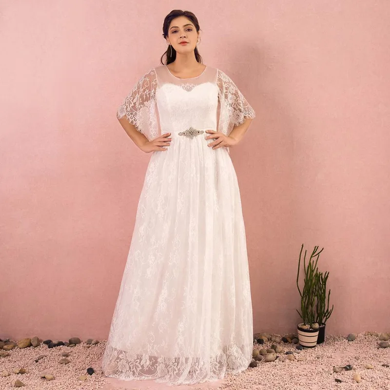 Женское свадебное платье элегантное ТРАПЕЦИЕВИДНОЕ ПЛАТЬЕ до пола фото