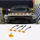 5 шт. светодиодная передняя решетка автомобиля светодиодный Янтарный светильник в стиле Раптора светильник вой комплект Декор с проводом скорости для Toyota Tundra 2014-2020