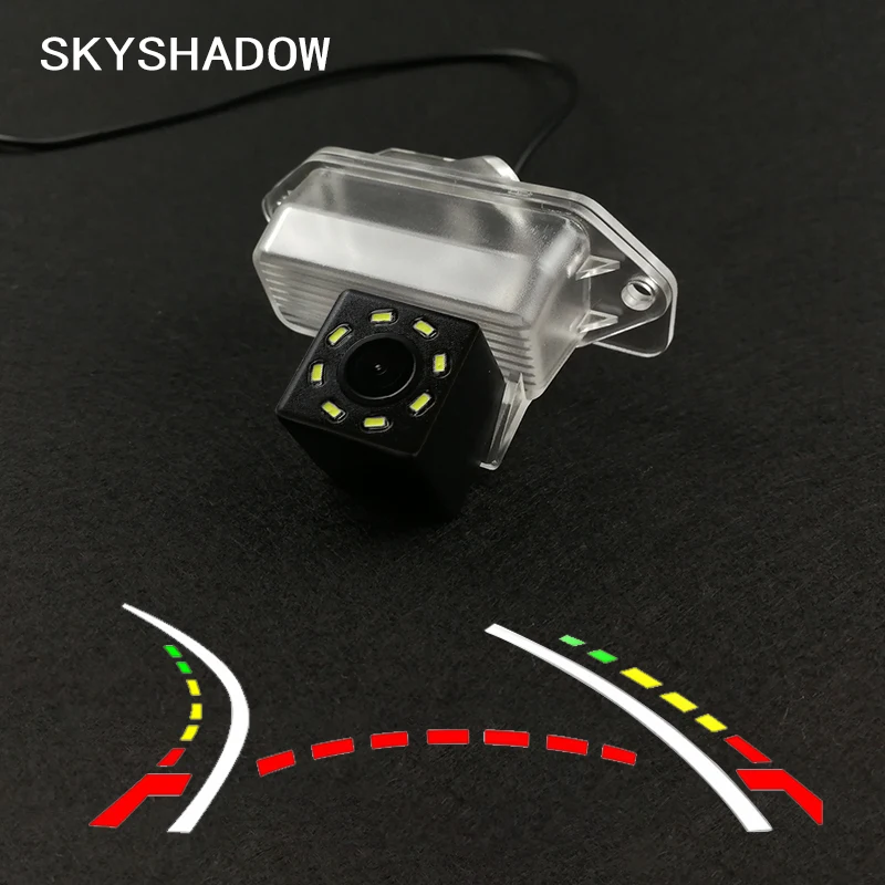 HD Беспроводная Автомобильная CCD тыловая камера Fisheye 8 12 led динамический кронштейн