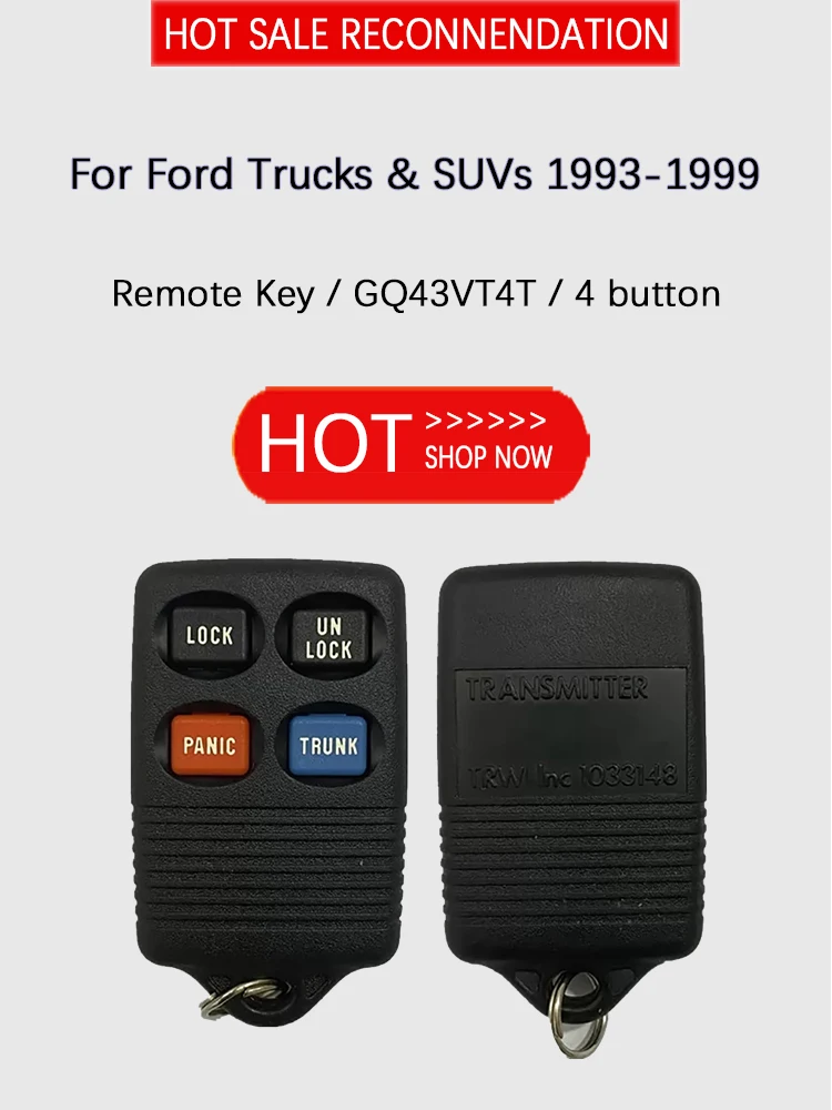 Оригинальный 4-кнопочный Автомобильный ключ управления CN018099 для Ford Trucks &amp SUVs