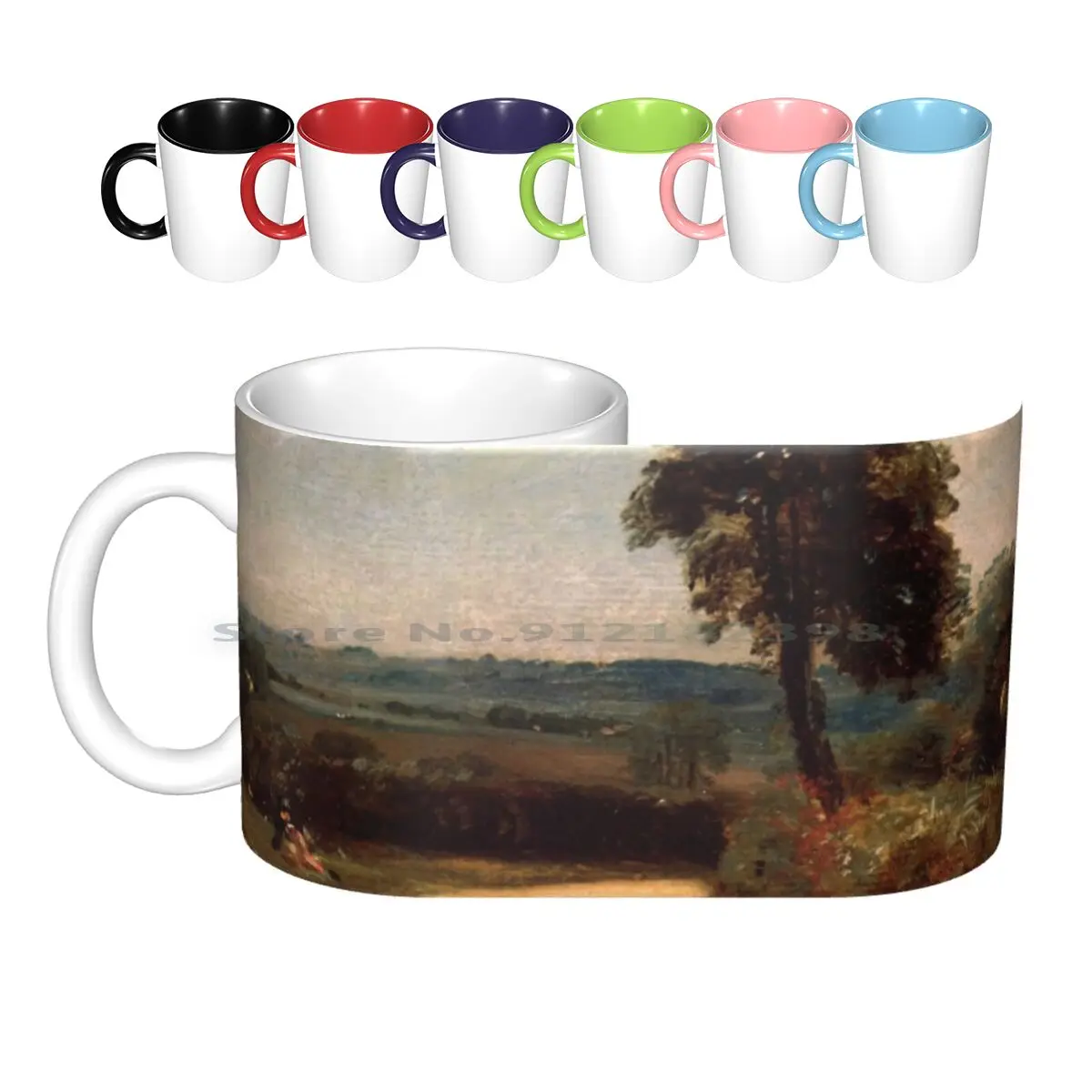 

The Lane From East Bergholt To By John Constable Ceramic Mugs Coffee Cups Milk Tea Mug English Romantic Painters Romantic