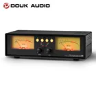 Douk аудио 4-полосный двойной аналоговый УФ-измеритель, панель дБ, измеритель уровня звука, сплиттер, переключатель, анализатор спектра музыки в коробке