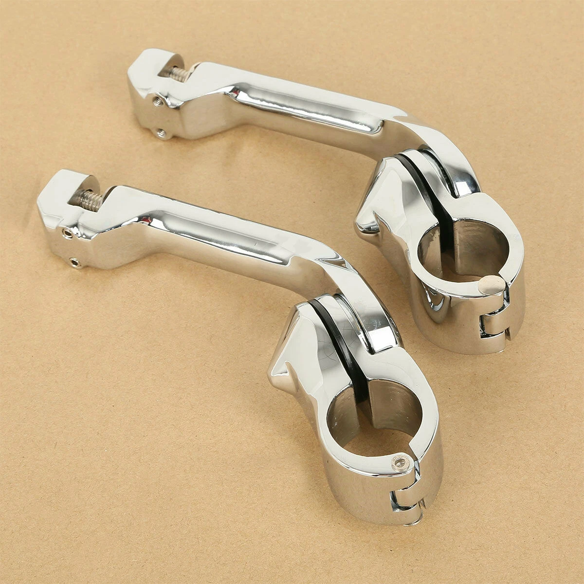 

Latest 1 1/4" Universal Long Angled Highway Peg Mount Kit For Yamaha Kawasaki