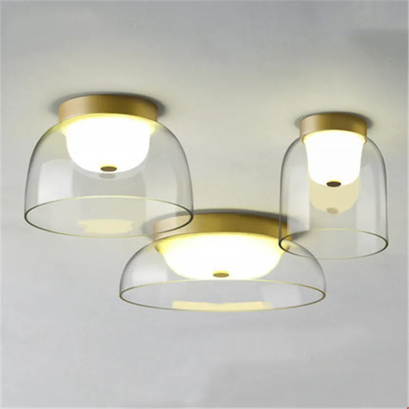 Постмодерн художественная стеклянная миска дизайн потолочный светильник