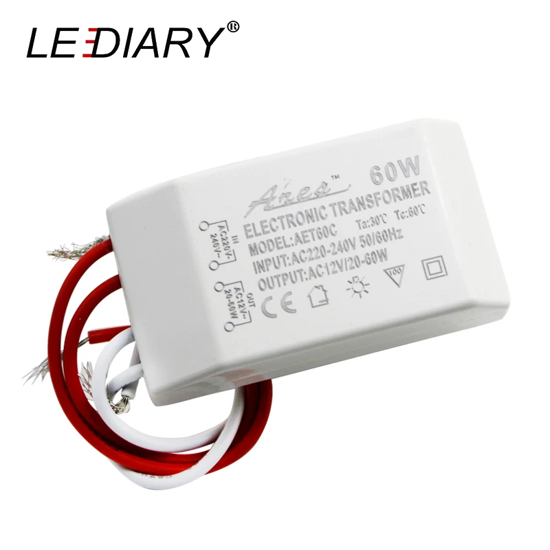 LEDIARY источник постоянного тока AC12V 60 Вт 220 240 в мини электронный трансформатор