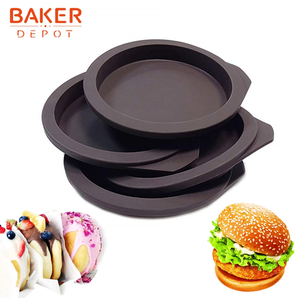 BAKER DEPOT, силиконовая форма для торта, выпечки, КРУГЛЫЙ пудинг, хлеб, радужная форма для торта, форма для пиццы, украшение торта, сделай сам, на день рождения
