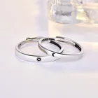 Солнце и луна парные кольца trendy2021 новые ювелирные изделия Модные мужские и женские регулируемые кольца для влюбленных модные украшения