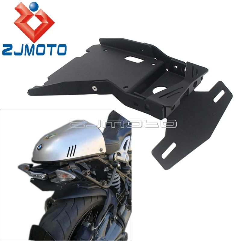 

Мотоциклетные черные Алюминий хвост аккуратные крепление номерной знак кронштейн кабеля сигнала поворота светильник держатель для BMW R дев...