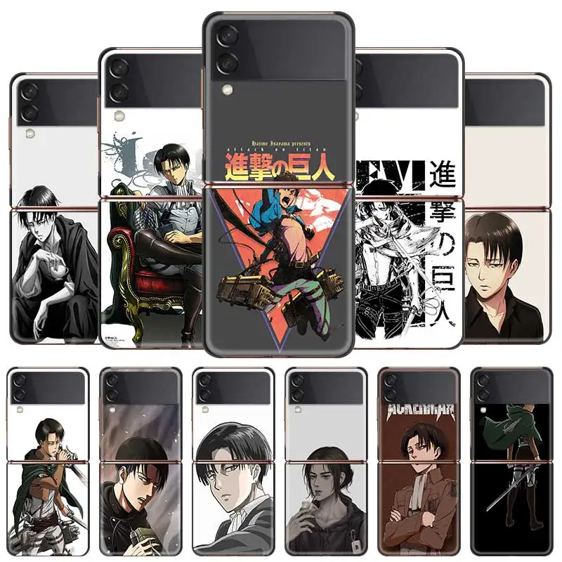Anime Japanese attack on Titan Case for Samsung Galaxy Z Flip3 Flip 5G Phone Cover Hard Back Funda Capa | Мобильные телефоны и
