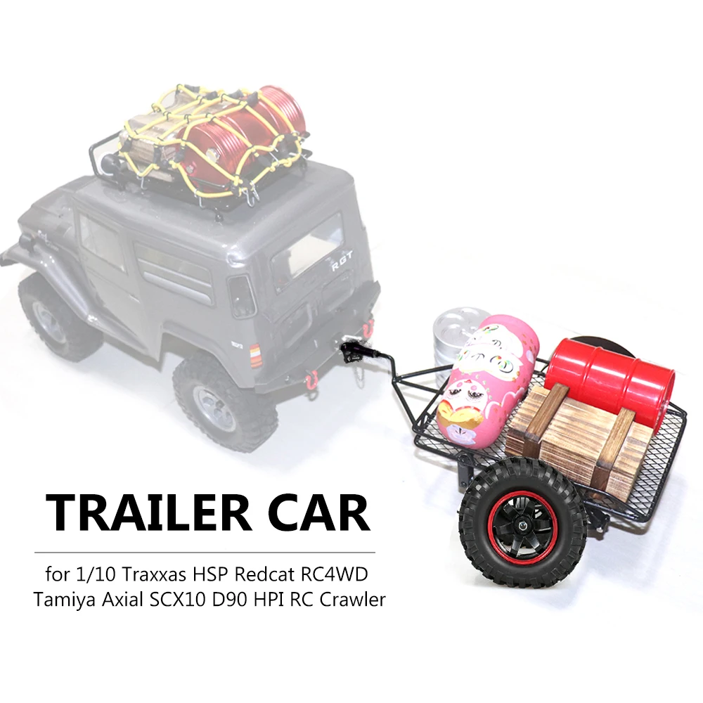 Прицеп автомобильный бункер для 1/10 Traxxas HSP Redcat RC4WD Tamiya Axial SCX10 D90 HPI Радиоуправляемый