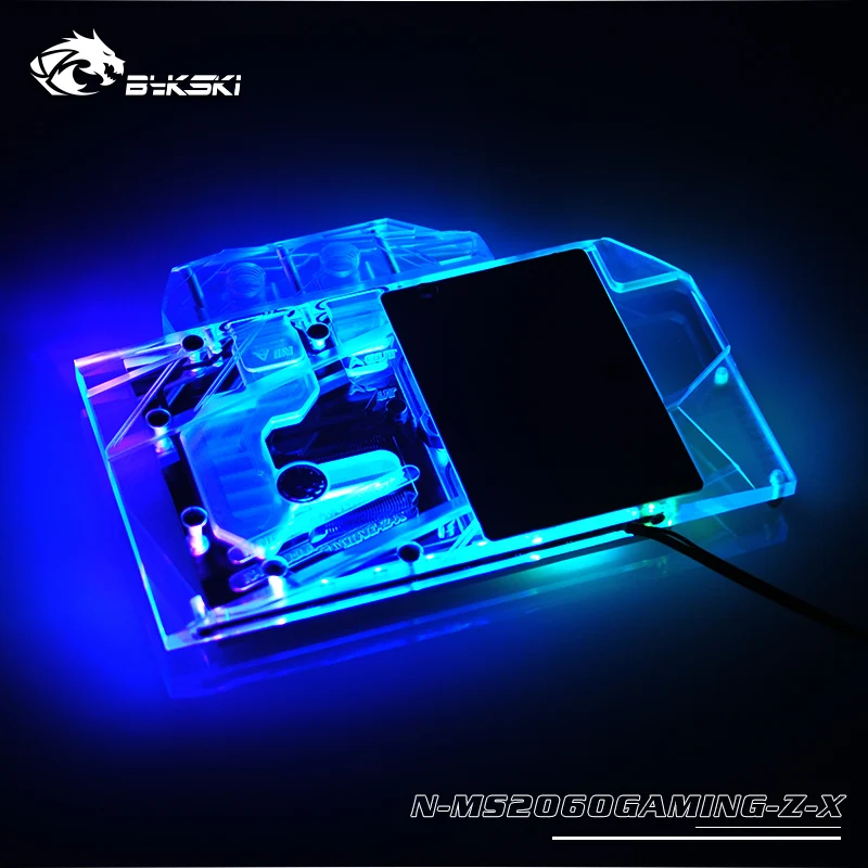 

Bykski GPU cooler Full Cover Graphics Card Water cooling Block for VGA MSI RTX2060 GAMING Z 6G N-MS2060GAMING-Z-X