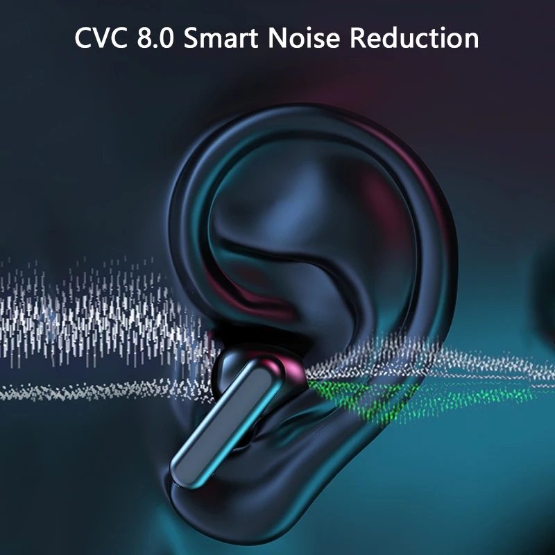 Беспроводные Bluetooth наушники CVC 8 0 шумоподавление музыкальные IPX7