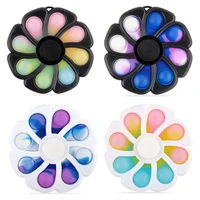 strange new eight leaf flower finger gyro extermination pioneer bubble decompression toy puzzle educational equipment for kids