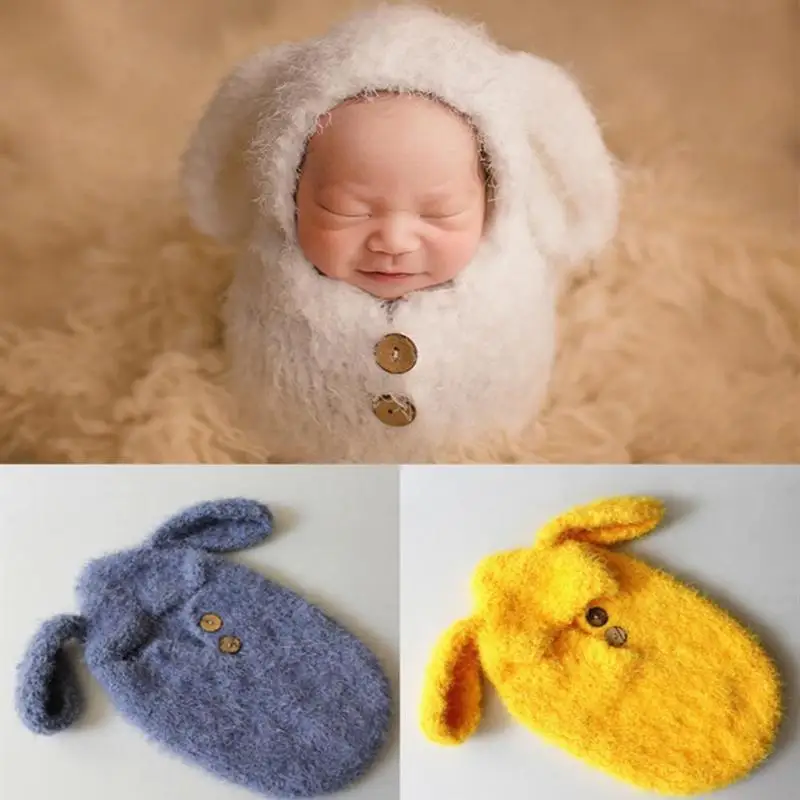 Однотонная трикотажная Милая одежда для фотосъемки маленьких мальчиков и