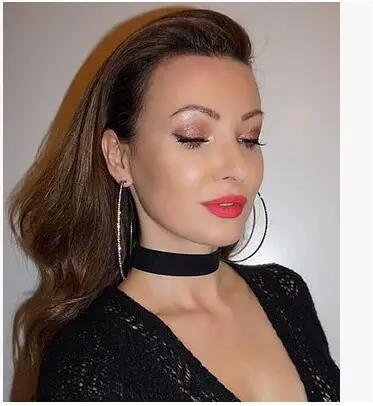 Серьги круглые большие 10 см уха обруч серьги нержавеющая сталь Для женщин 2021