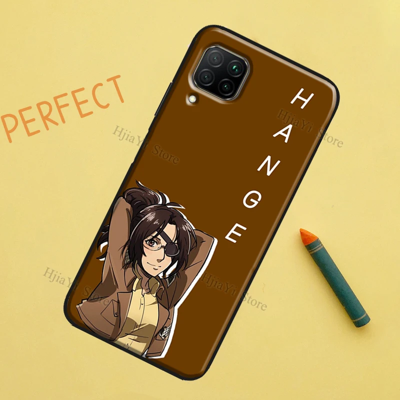 Hange Zoe Attack on Titan anime Case For Huawei P30 Pro P20 P40 P Smart 2021 2019 Nova 5T Honor 50 10 Lite 8X 9X 10i Cover images - 6