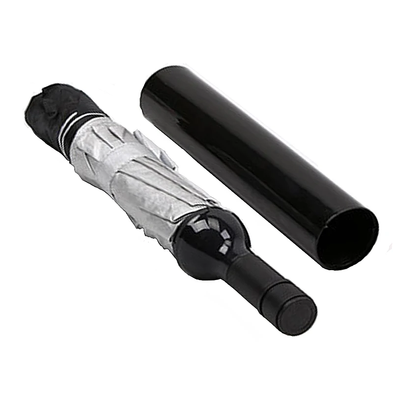 2020 новый креативный женский зонт в виде бутылки вина 3 складной от солнца и дождя