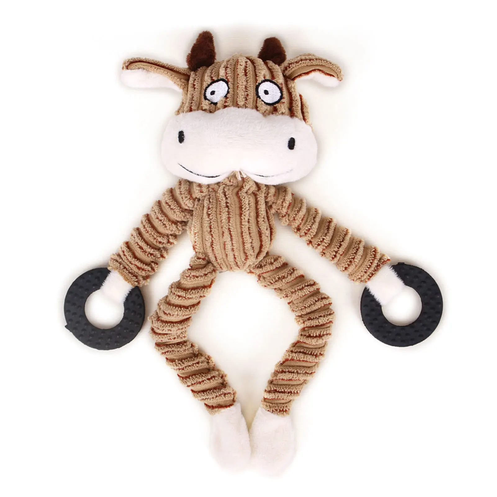 

Pet Cat Dog Toys Squeak Sound Soft Plush Corduroy Interactive Chew Cute Doll Puppy Toy For Small Medium Cats Dogs Pet Latest