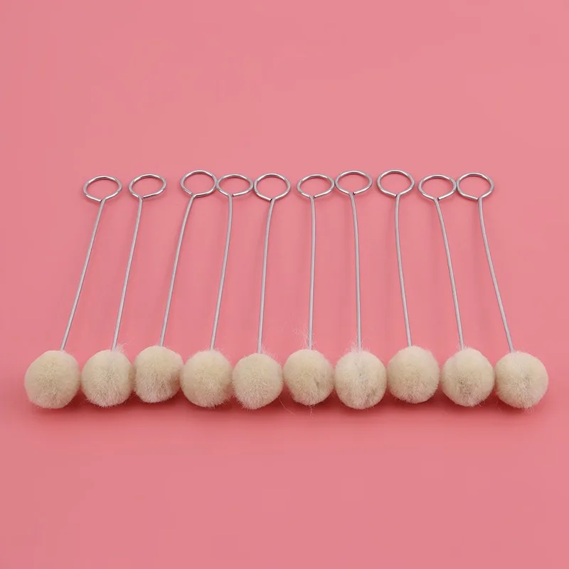 10pcs Leather Craft Wool Dye And Finish Applicator Kit Tool DIY Ball Alcohol Hair Brush | Дом и сад