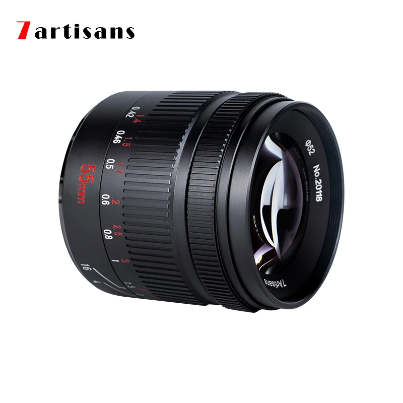Объектив 7artisans 55 мм F1.4 II с большой диафрагмой для Sony E mount A7 /Canon eos-m/Fuji XF/Macro 4/3 /Nikon Z |