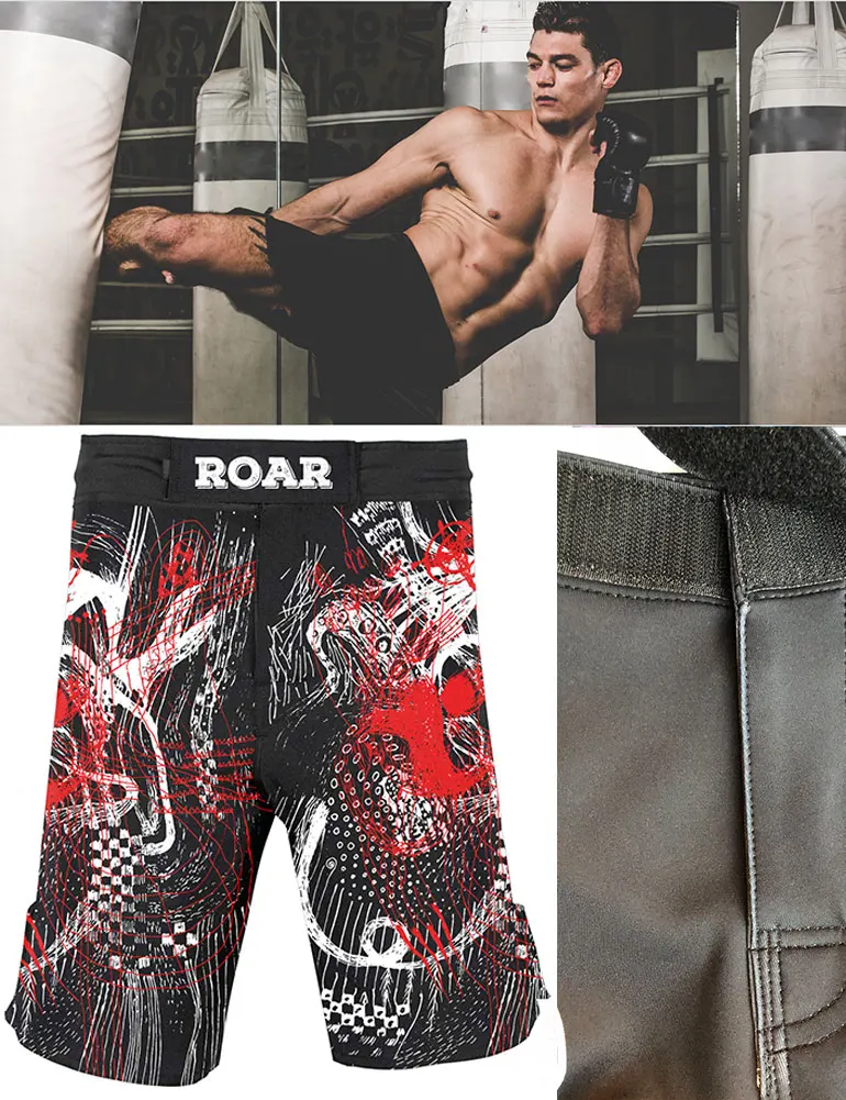 Lightning Pattern MMA BJJ Blaze Shorts Muay Thai WOD Cross Training Kickboxing Short | Taekwondo &amp Karate Clothing