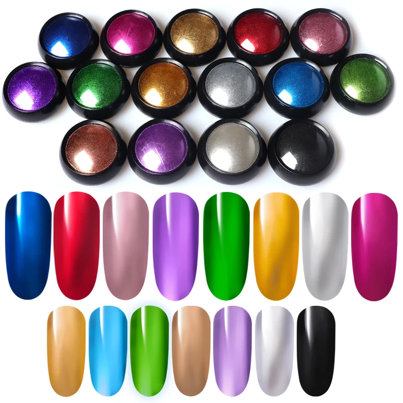 

Nail Art Glitter Mirror Powder Metallic Gold Silver Chrome Flakes Pigment Dust Nail Art Decoration Nail Design Manicure
