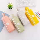 Чехол для карандашей из ткани Оксфорд, яркий вместительный простой чехол для ручек и карандашей на молнии, школьные и офисные принадлежности