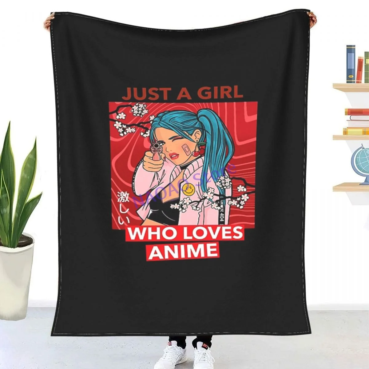 

Anime Lover - Just A Girl Who Loves Anime Throw Blanket Sheets on the bed Blankets on the sofa Decorative lattice bedspreads