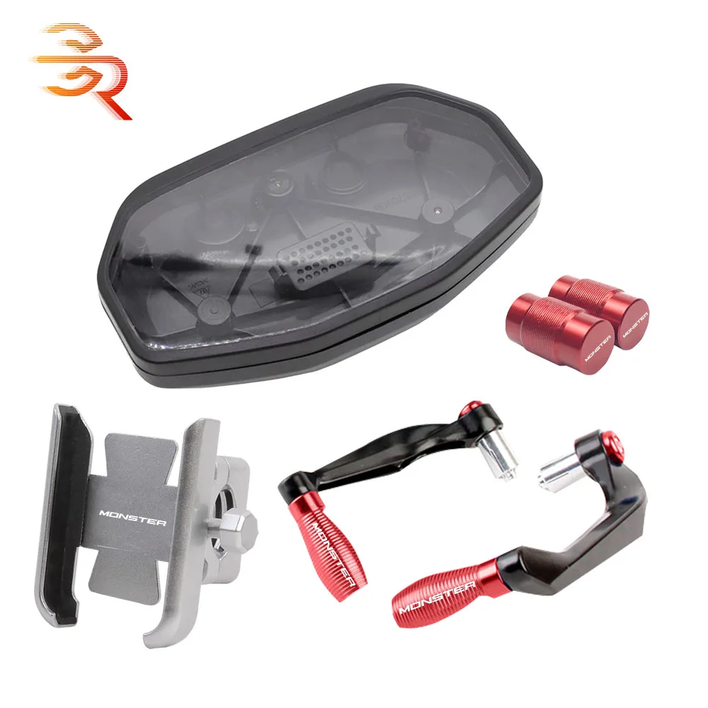 

Motorcycle Speedometer Tachometer Instrument Cover Lever Guard Protector For Ducati Monster 797 Hyperstrada 939 2017-2021