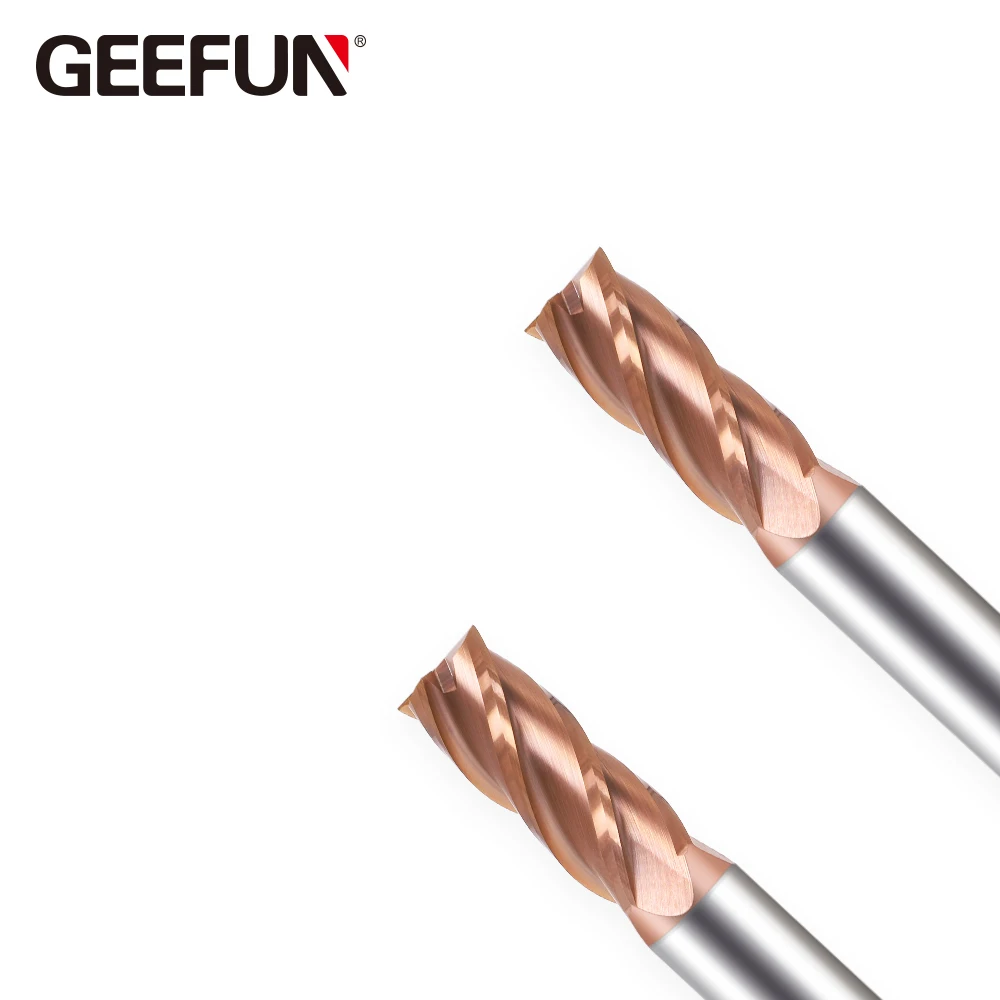 JF GEN serise для твердой стали D9 * 25 D10 75*4T Твердосплавные 4 флейты сплющенные концевые