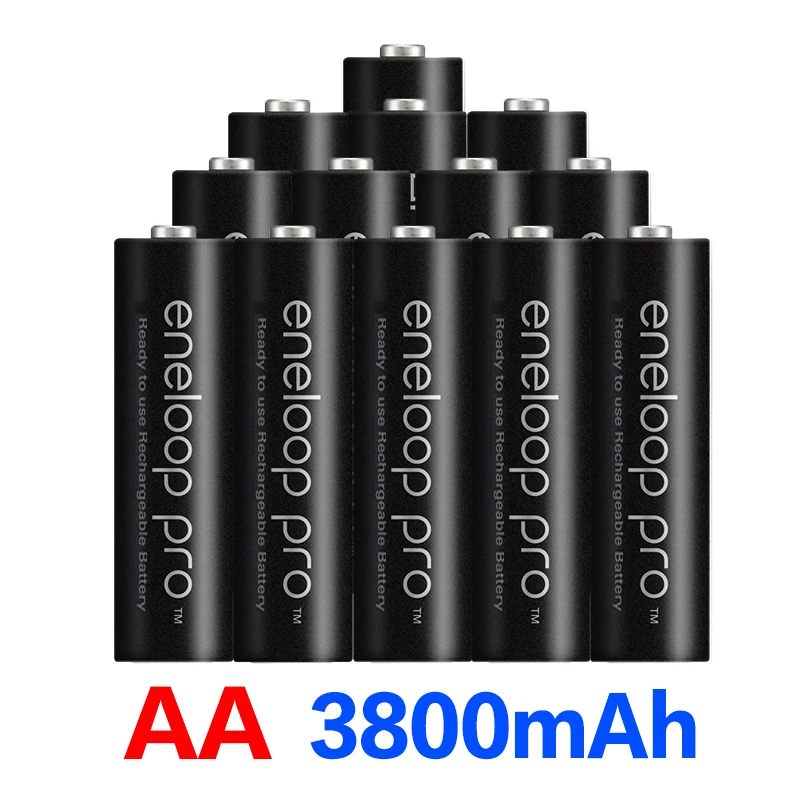 8 шт. Оригинальная батарея Pro AA 3800mAh 1 2 V Ni MH камера игрушка фонарик перезаряжаемые