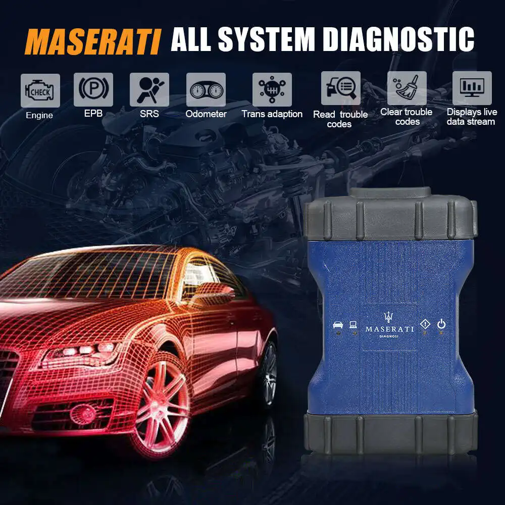 MDVCI Maserati Detector SD3 Поддержка программирования и диагностики с данными об