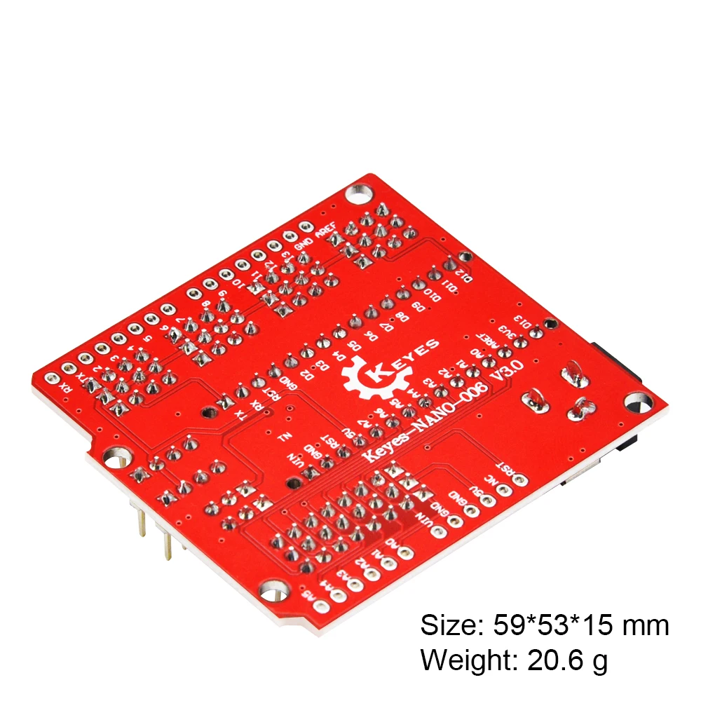 KEYES нано щит 328P I/O Плата расширения модуль для arduino Nano V3.0/Keyestudio
