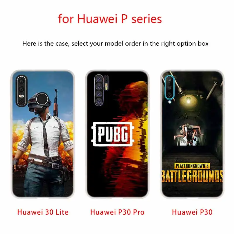 Мягкий силиконовый чехол Battlegrounds PUBG для телефона Huawei P50 P40 P30 P20 Pro Lite E P samrt Z 2019 2020 2021
