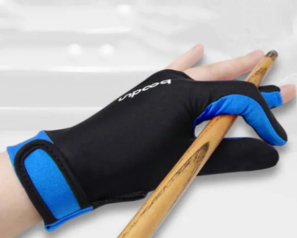 Перчатки для снукера с тремя пальцами хорошая эластичность бильярдные