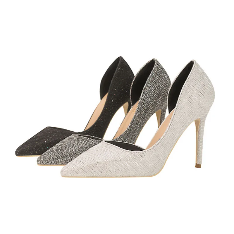 

Туфли на высоком каблуке, свадебные туфли, обувь для подружки невесты, банкетные туфли, женские босоножки с острым носком на высоком каблуке