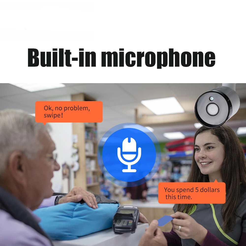 Камера видеонаблюдения XM HD Аудиозапись МП POE IP водонепроницаемая инфракрасная P2P