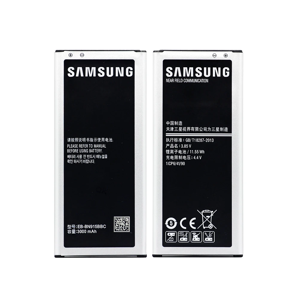Original Battery For SAMSUNG N915 EB-BN915BBE 3000mAh For Samsung Galaxy Note4 Edge N915F N915G Replacement Phone Battery+ NFC